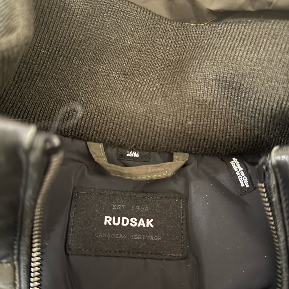RUDSAK Khaki Puffer Jacket with Fur Hood - Picture 6 of 7